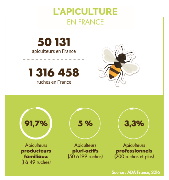 statistiques sur le métier d'apiculteurs